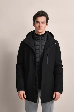 Bugatti Langjacke, mit Kapuze, mit wasserfester Eigenschaft