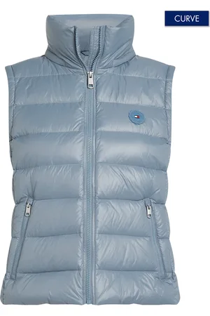 Tommy Hilfiger Steppweste »CRV LW DOWN FEMININE GLOSS VEST«, in Großen Größen, mit leichtem Glanz, leichte Wattierung