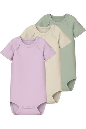 NAME IT Kurzarmbody »NBNBODY 3P SS SOLID RIB NOOS«
