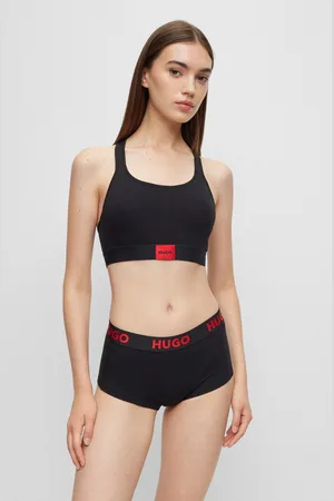 HUGO BOSS Bralette-BH »BRALETTE PAD.RED LAB«, mit aufgesticktem BOSS Logo