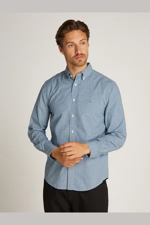 Tommy Hilfiger Businesshemd »FLEX POPLIN GINGHAM RF SHIRT«, mit Karomuster
