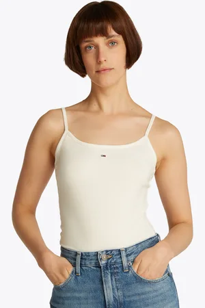 Tommy Hilfiger Spaghettitop »TJW ESSENTIAL STRAP TOP EXT«, mit Logostickerei