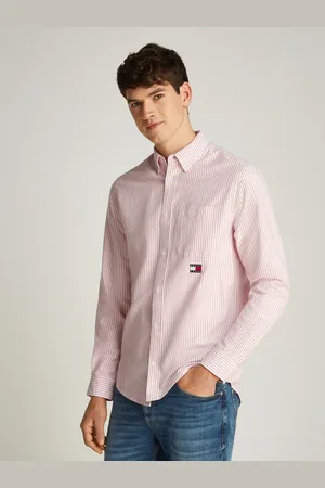 Tommy Hilfiger Langarmhemd »TJM STRIPE OXFORD SHIRT EXT«, mit Logostickerei