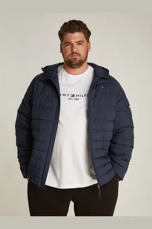 Tommy Hilfiger Steppjacke »BT-MIX QUILT HOODED JACKET-B«, mit Kapuze, in Großen Größen, Logostickerei