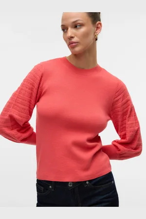 VERO MODA Strickpullover »VMHOLLYPOINTELLE LS O-NCK PULLOVE GA BOO«