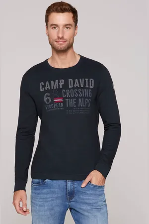 Camp David Sweatshirt, mit Prints und Stickereien
