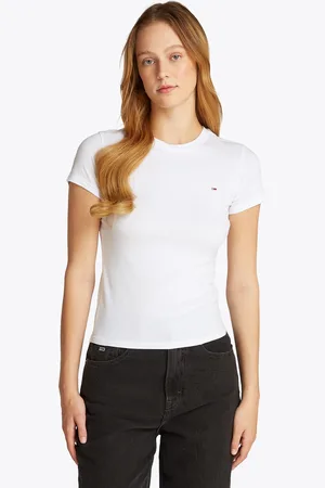 Tommy Hilfiger T-Shirt »TJW SLIM C-NECK TEE«, mit Logo-Stickerei
