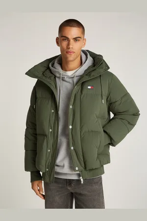 Tommy Hilfiger Steppjacke »TJM BRANDED PUFFER JACKET EXT«, mit Kapuze, mit Logostickerei