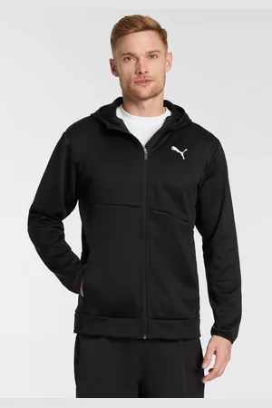 PUMA Trainingsjacke »TRAIN ALL DAY PWRFLEECE FULL ZIP«, mit Kapuze