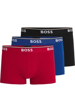 HUGO BOSS Boxer, (Packung, 3 St., 3er-Pack), mit Schriftzug auf dem Bund