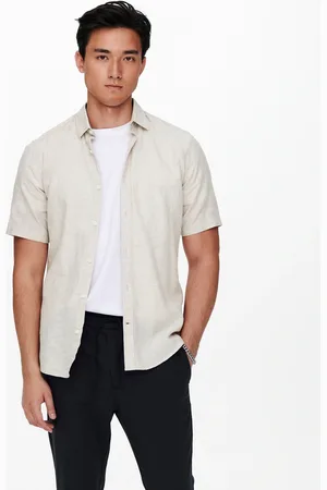 Only & Sons Kurzarmhemd »ONSCAIDEN SS SOLID LINEN SHIRT NOOS«