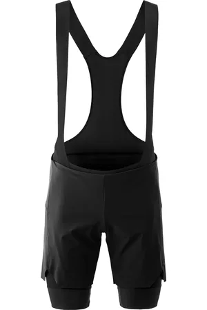 Gonso Fahrradhose »Essential Shorts 2in1 M«, Enganliegende Radhose mit Träger und Shorts (2in1)