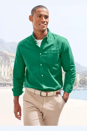H.I.S Langarmhemd »regular-fit«, mit Button-down-Kragen, reine Baumwolle