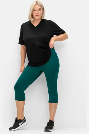 Sheego Sporthose »Caprihose aus Funktionsqualität, mit Innentasche«
