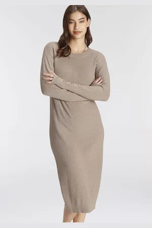 Laura Scott Strickkleid, mit Zierknöpfen