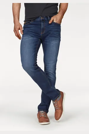 Bruno Banani Straight-Jeans »Hutch«, gerade Beinform, teilweise mit modischen Destroyed-Effekten