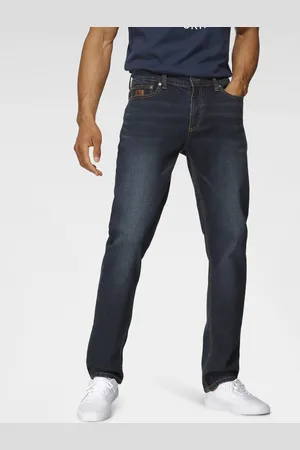 Bruno Banani Straight-Jeans »Hutch«, gerade Beinform, teilweise mit modischen Destroyed-Effekten