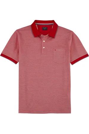 Olymp Poloshirt »Casual«, Two-Tone Piqué, Seitenschlitzen im Saum