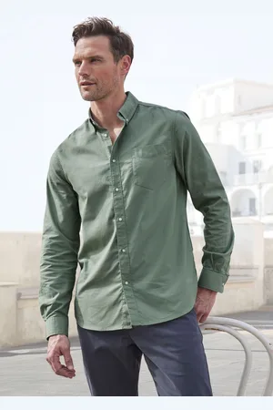 H.I.S Langarmhemd »regular-fit«, mit Button-down-Kragen, reine Baumwolle