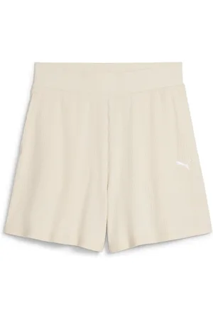 PUMA Trainingsshorts »ESS ELEVATED HIGH-RISE RIB SHORTS 5"«
