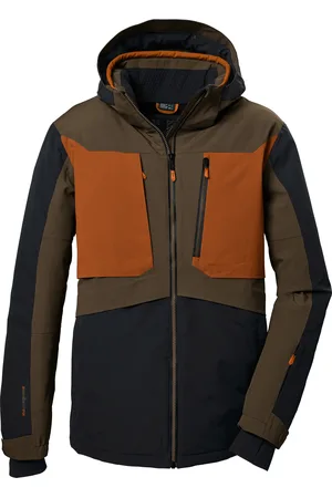 Killtec Skijacke »KSW 47 MN SKI JCKT«, Wasserdichte Herrenjacke, atmungsaktiv, abnehmbare Kapuze, nachhaltig