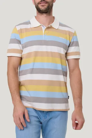 Pioneer Poloshirt, mit Streifenmuster