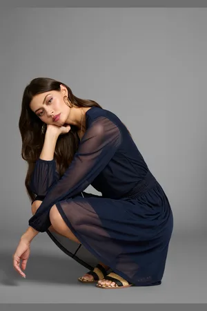 Laura Scott Meshkleid, mit Smok-Einsatz - NEUE KOLLEKTION