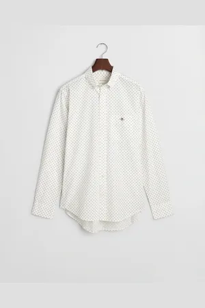 GANT Langarmhemd »REG MICRO PRINT SHIRT«, mit modischem Muster