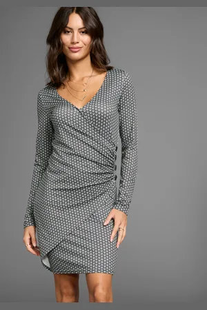 Laura Scott Jerseykleid, mit Wickeleffekt