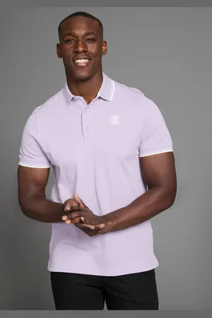 DELMAO Poloshirt, Kurzarm, lockere Passform, Polokragen, für Tennis oder Golf