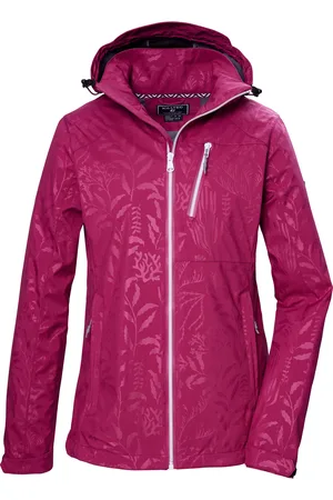 Killtec Softshelljacke »KOS 122 WMN SFTSHLL JCKT FLORAL«, Softshelljacke: Wind-u wasserdichte, atmungsaktiv, Kapuze regulierbar