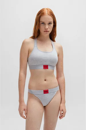HUGO BOSS Bralette-BH »BRALETTE PAD.RED LAB«, mit aufgesticktem BOSS Logo