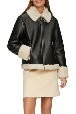 QS by s.Oliver Bikerjacke, ohne Kapuze, mit Umschlagkragen