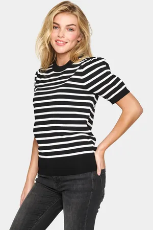 Saint Tropez Kurzarmpullover »MilaSZ SS Striped«