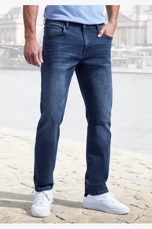 john devin 5-Pocket-Jeans »Straight-fit Jeans«, aus elastischer Denim-Qualität