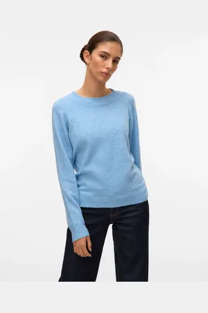 VERO MODA Rundhalspullover »VMDOFFY LS O-NECK BLOUSE GA NOOS«