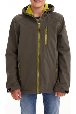 Killtec Softshelljacke »Boys Softshelljacke«, Wasserabweisende Softshelljacke mit Kapuze, Fleece und PFAs-frei