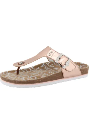 TOM TAILOR Zehentrenner »Greta«, Sommerschuh, Dianette, Schlappen mit T-Logo-Niete