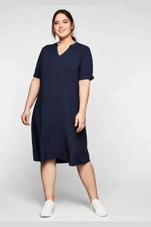 Sheego Sommerkleid »Kleid aus leichter Viskose, in A-Linie«
