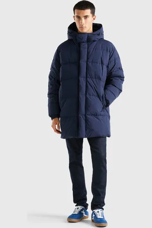 Benetton Steppjacke, mit Kapuze, mit Zipper und Druckknöpfen vorne