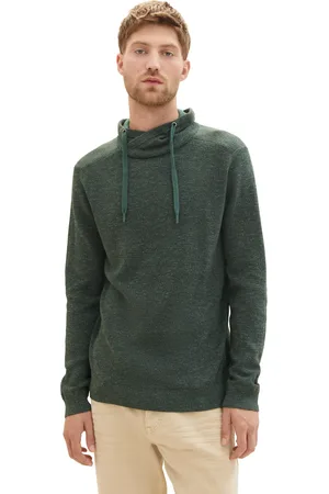 TOM TAILOR Strickpullover, mit Kordelzug am Stehkragen