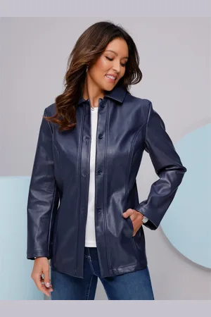 Classic Basics Lederimitatjacke, ohne Kapuze