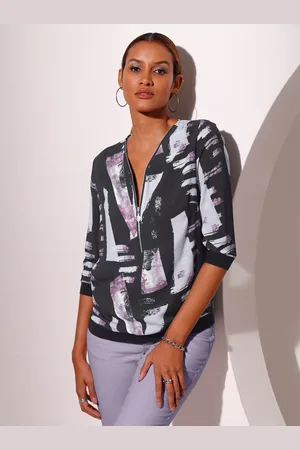 CRÉATION L Druckbluse