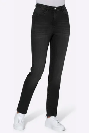 Classic Basics High-waist-Jeans, (1 tlg.)