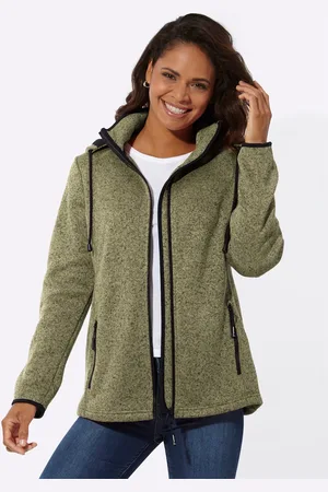 Casual Looks Fleecejacke, mit Kapuze