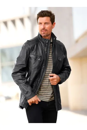marco donati Lederjacke, ohne Kapuze