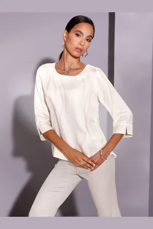 CRÉATION L Druckbluse