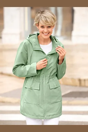 Classic Basics Langjacke, mit Kapuze