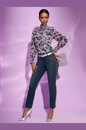 CRÉATION L Druckbluse