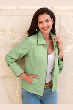 Classic Basics Lederimitatjacke, ohne Kapuze